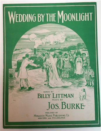 (SHEET MUSIC--AFRICAN AMERICAN AND BLACK FACE.) Group of over 25 American pieces with African American themes,